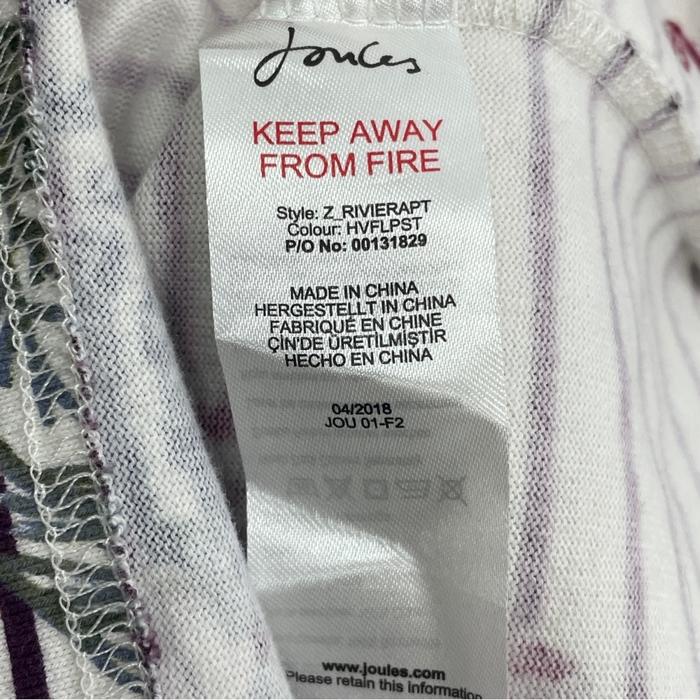 Joules Riviera Harvest Floral Plum Stripe Dress - Picture 15 of 16
